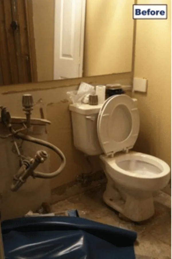 Full Bathroom Remodel, before renovation