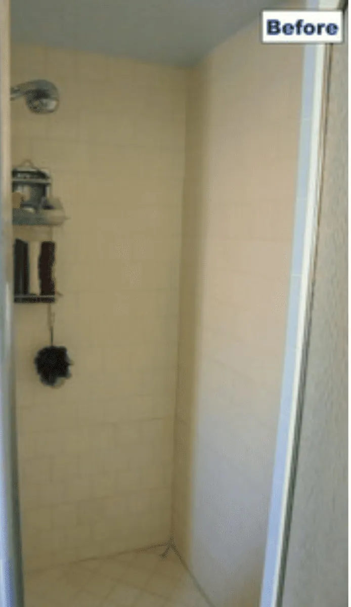 Shower Remodel, before renovation