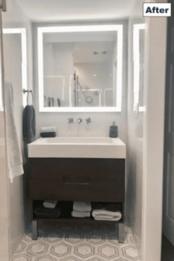 Sink and Vanity Remodel, after renovation by JT Moderna